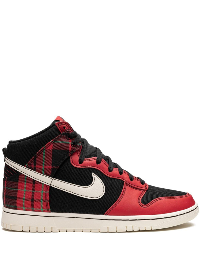 Nike Dunk High Plaid Black Red sneakers DV0826 Meet Market