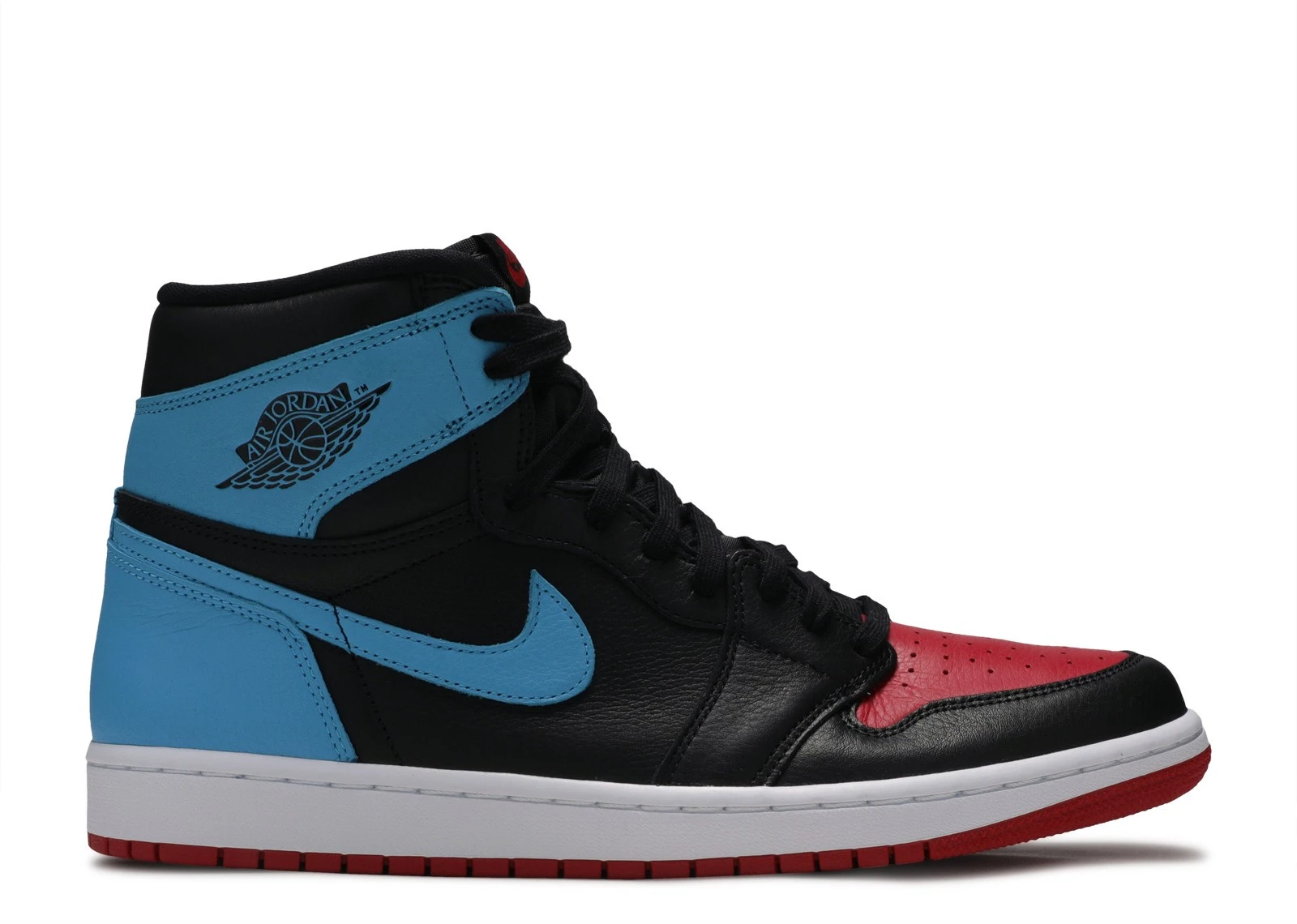 Air Jordan 1 High Womens Nike AJ I 1 High OG 'UNC To Chicago' (2020) фото