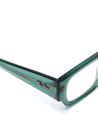 Rectangle-frame clear-lenses glasses фото