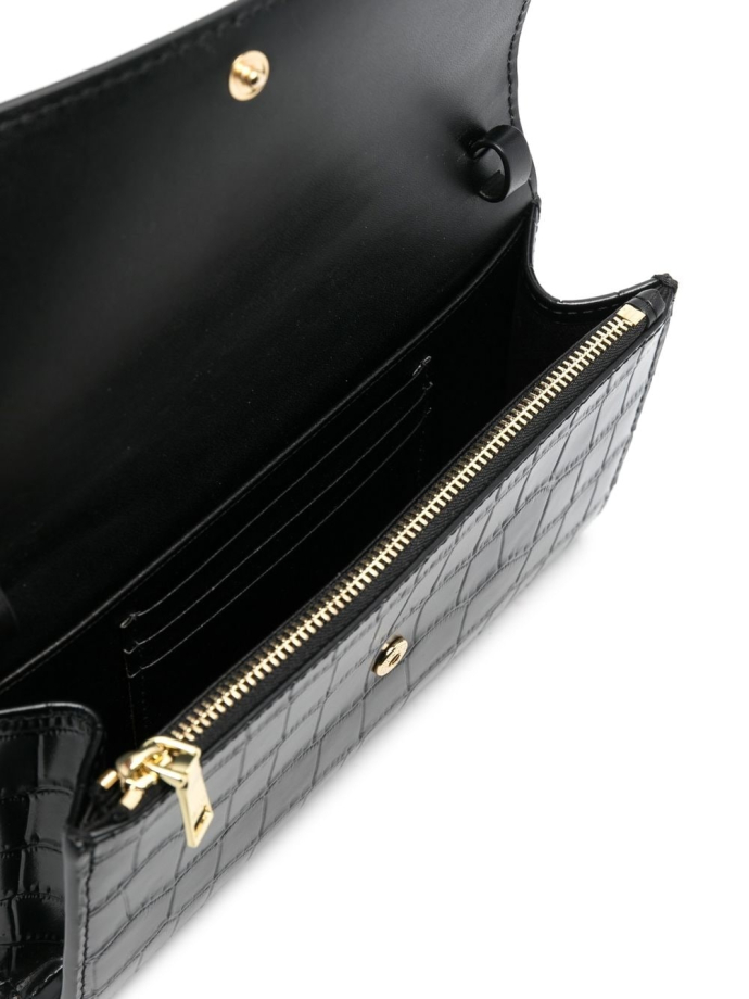 Maje Clover mock croc clutch bag MFAPM00169 Meet Market