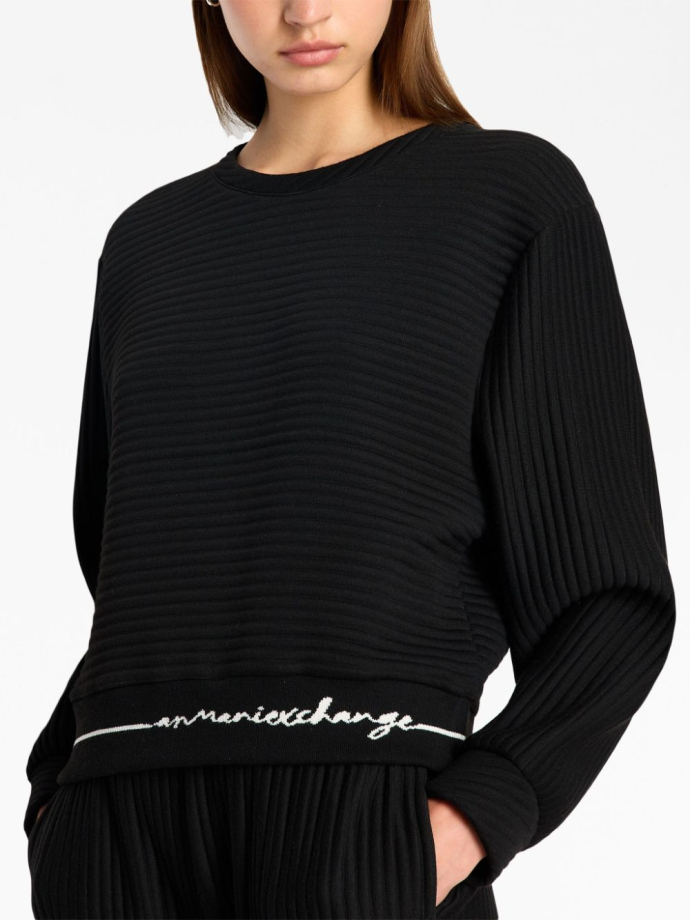 Ribbed sweatshirt sale