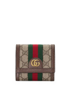 Ophidia GG french flap wallet фото