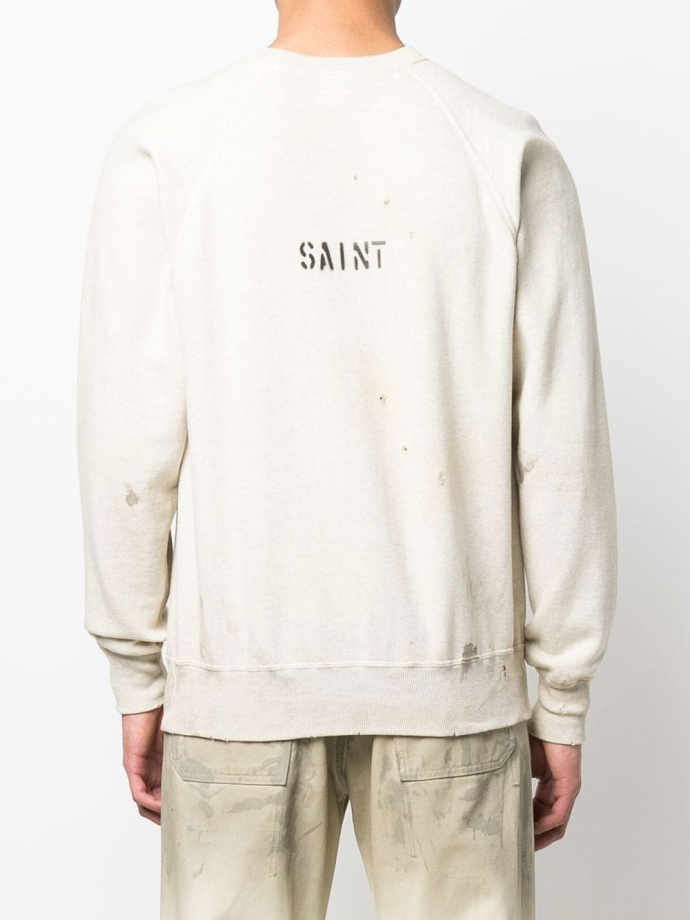 Толстовки SAINT MXXXXXX Saint Michael Frankenstein sweatshirt SMS220000077  купить в Meet Market