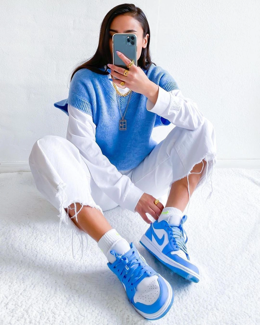 Air Jordan 1 Low UNC (2020) фото