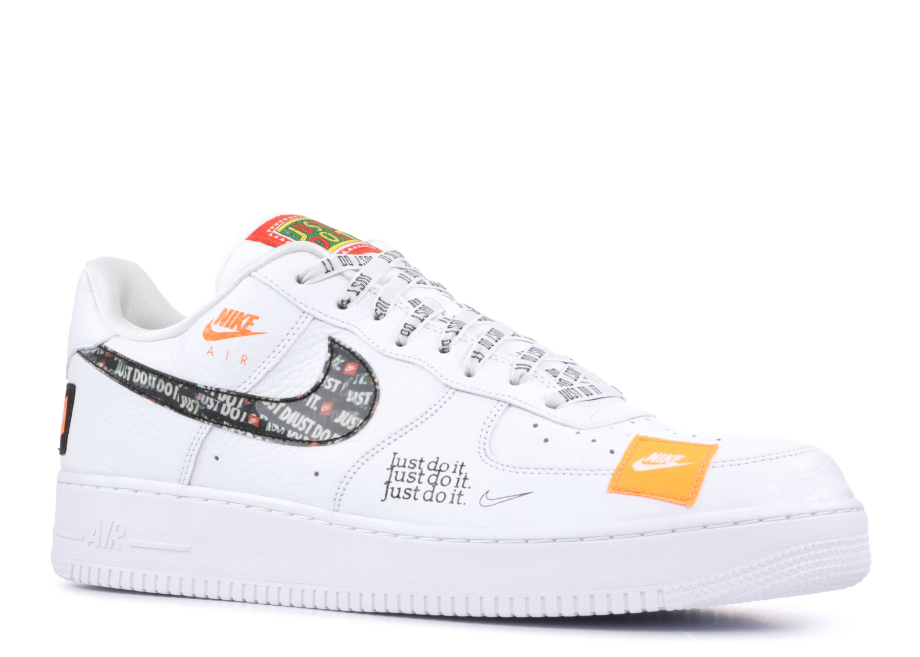 Nike air force 1 low cheap premium just do it white