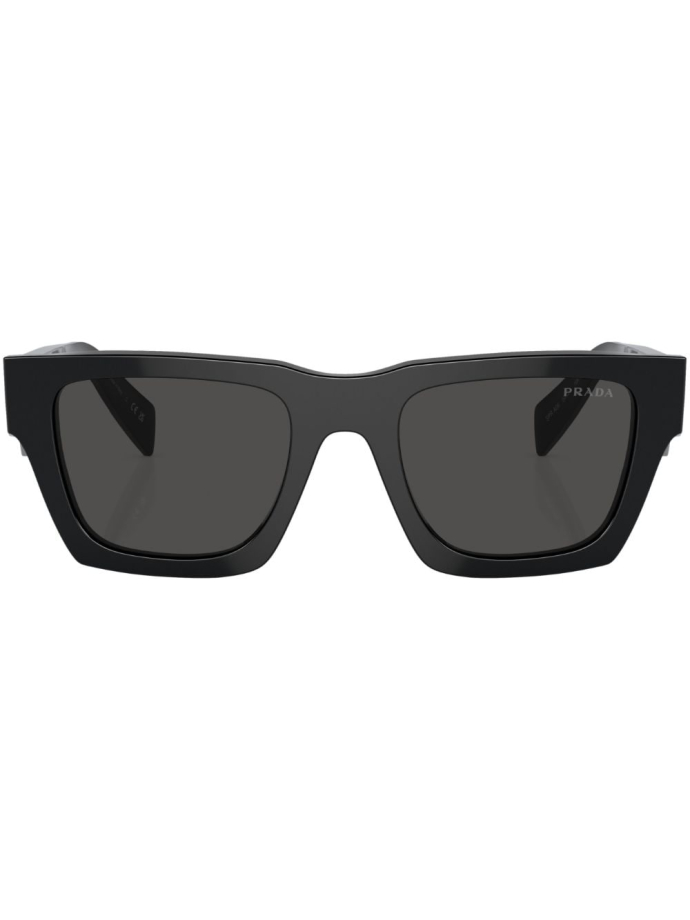Prada Eyewear Logo lettering square sunglasses PRA06S16K08Z Meet Market