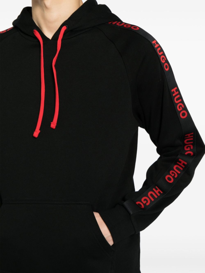 HUGO Logo tape cotton hoodie 50497003 Meet Market