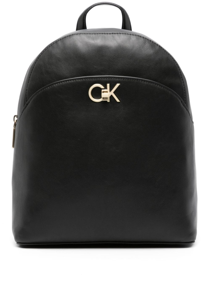 Calvin Klein Monogram plaque faux leather backpack K60K611074 Meet Market