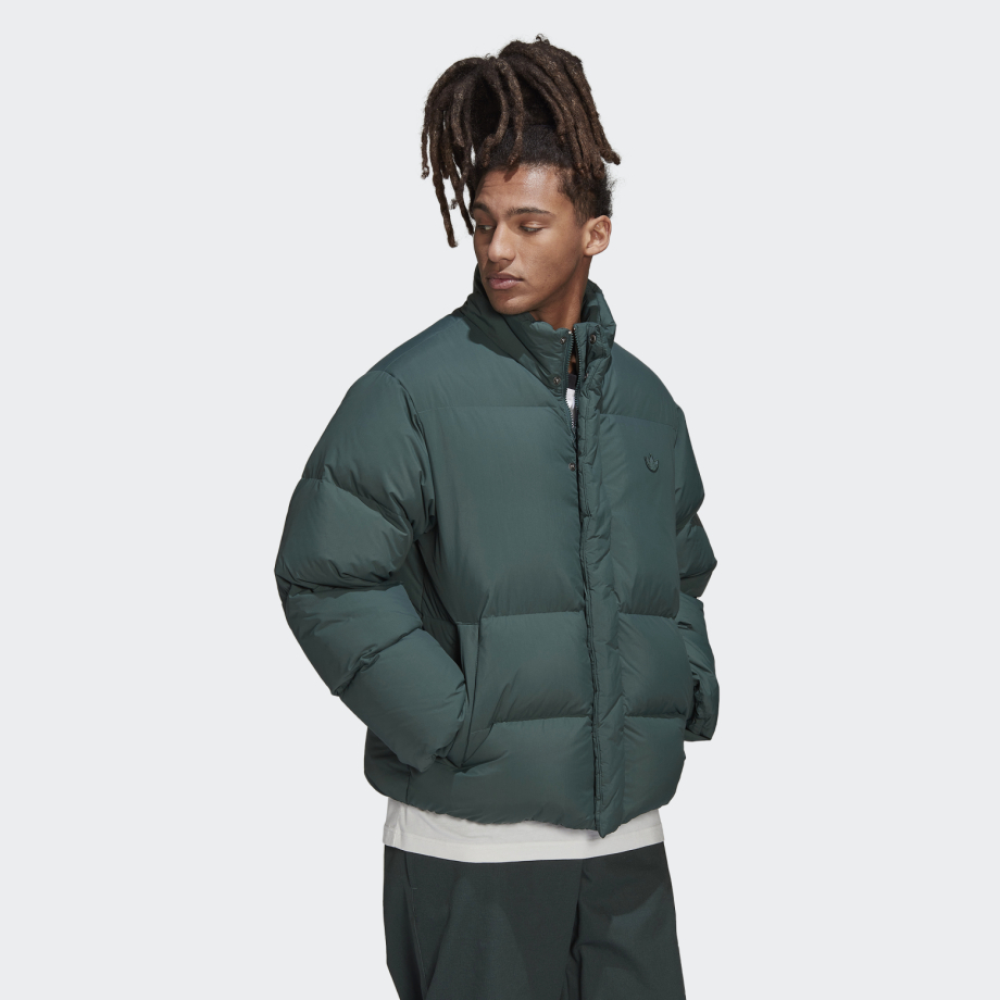 Adidas green store winter jacket