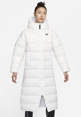 

Long white down parka, Белый