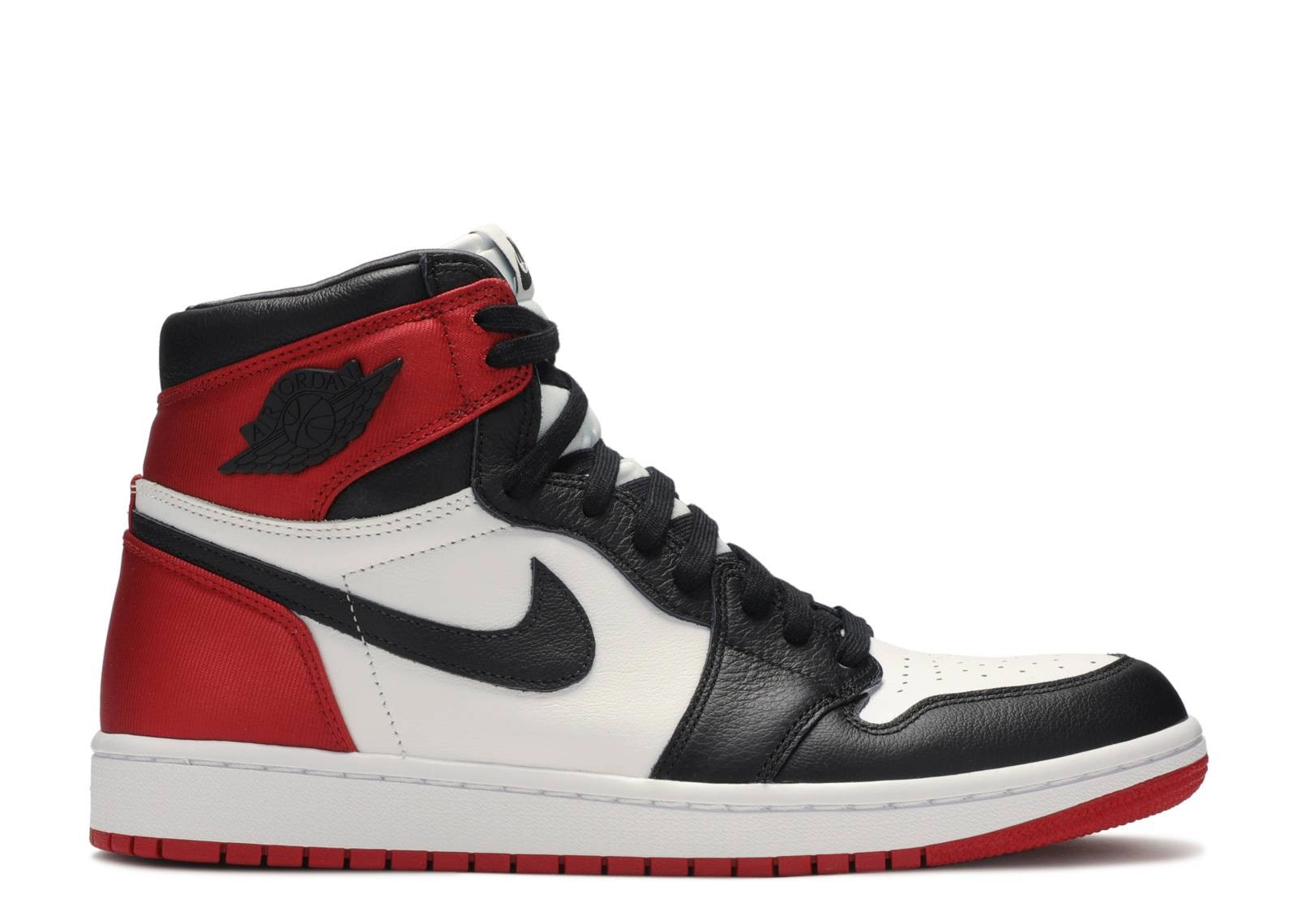 Air Jordan 1 High Womens Nike AJ I 1 Retro High 'Satin Black Toe' (2019) фото