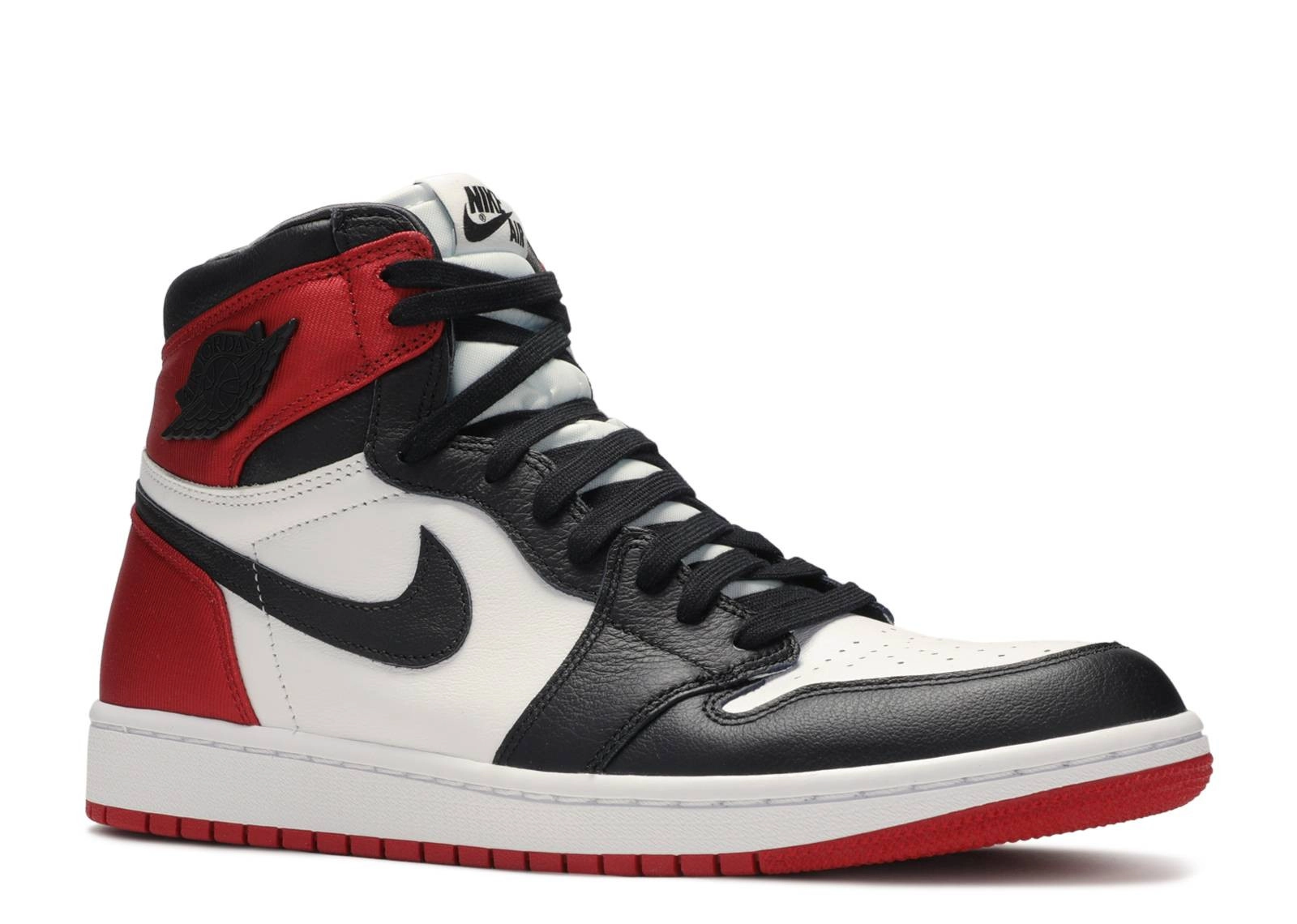 Air Jordan 1 High Womens Nike AJ I 1 Retro High 'Satin Black Toe' (2019) фото