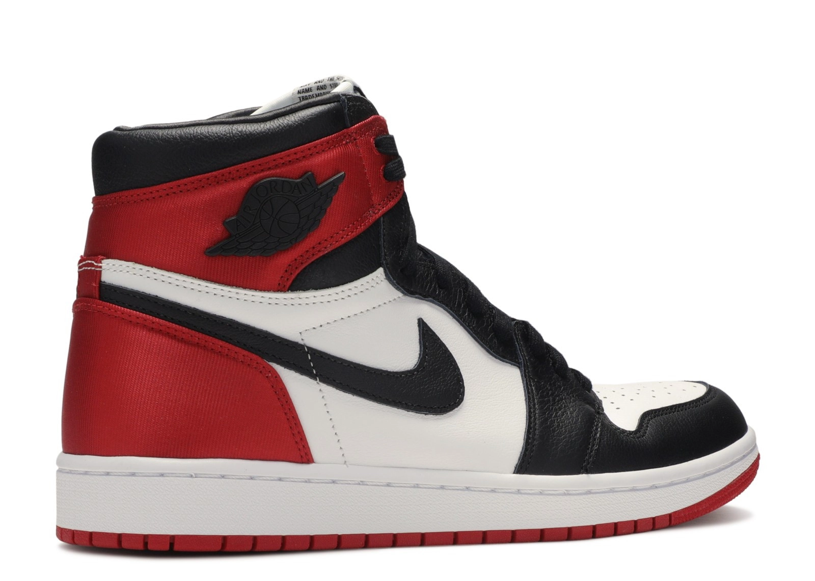 Air Jordan 1 High Womens Nike AJ I 1 Retro High 'Satin Black Toe' (2019) фото