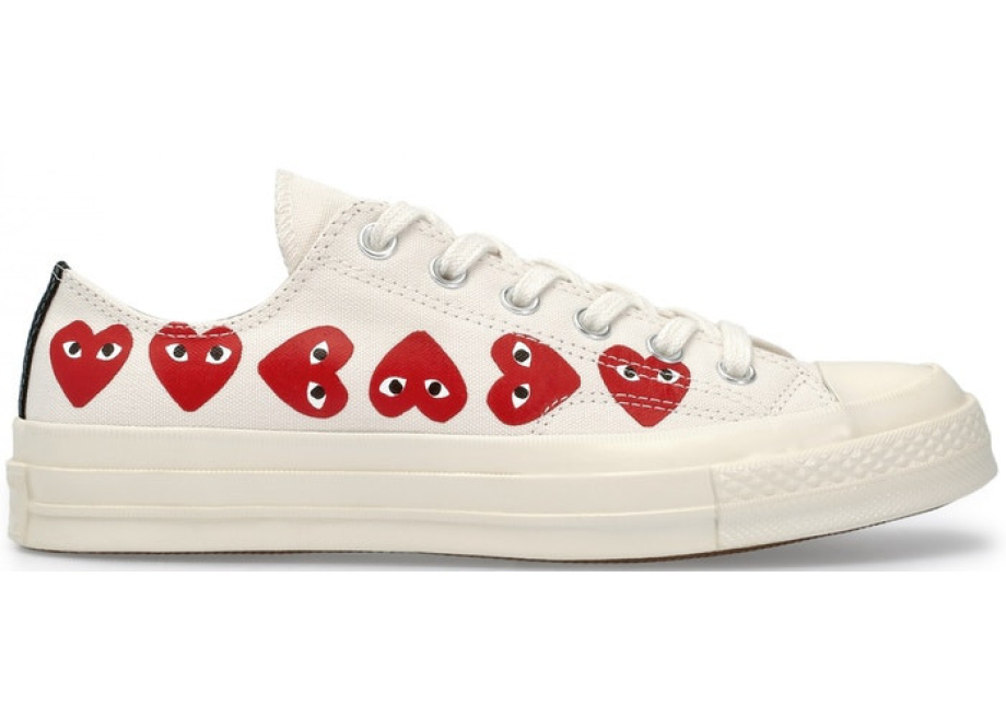 Comme de garcon store converse white