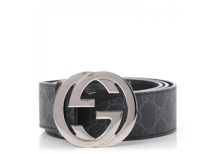 Gucci belt supreme on sale black