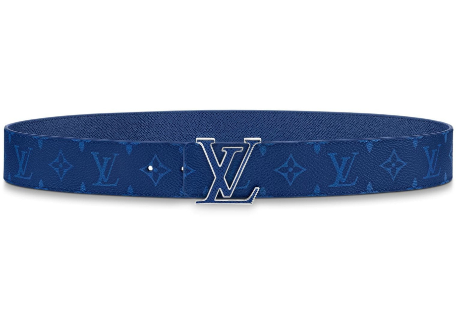 Louis vuitton blue belt discount